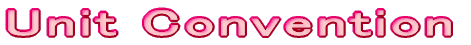 Unit Convention